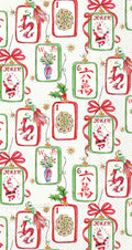Mahjong and Santa Cocktail Napkin
