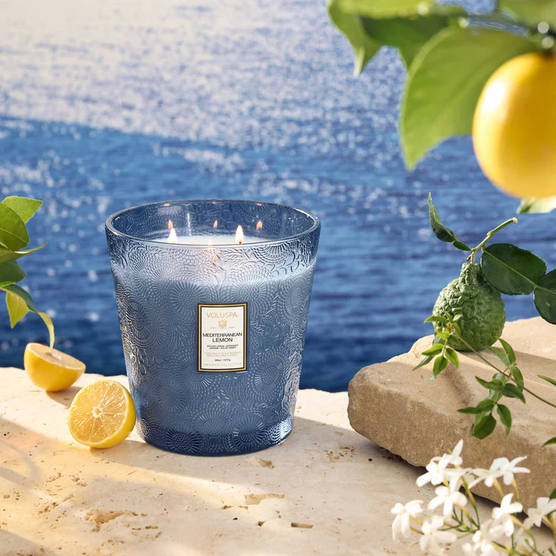 Mediterranean Lemon 3 Wick Hearth