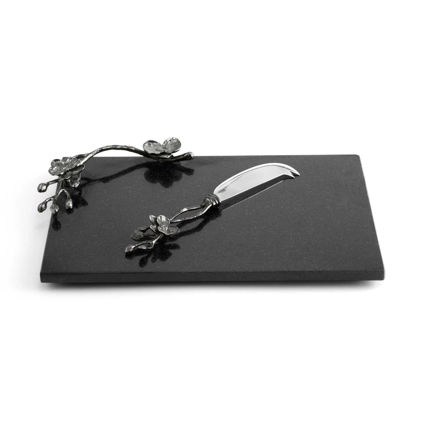 Black Orchid Cheese Board w/ Knife - Small