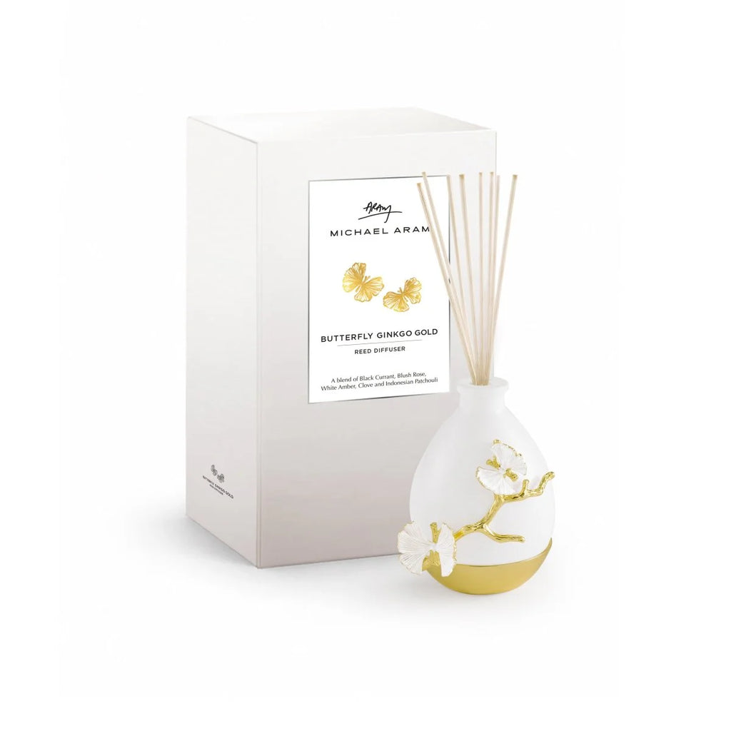 Butterfly Gingko Gold Scented Reed Diffuser
