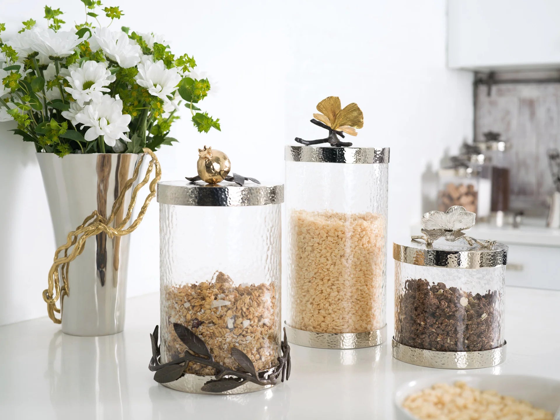 Butterfly Ginkgo Canister - Large