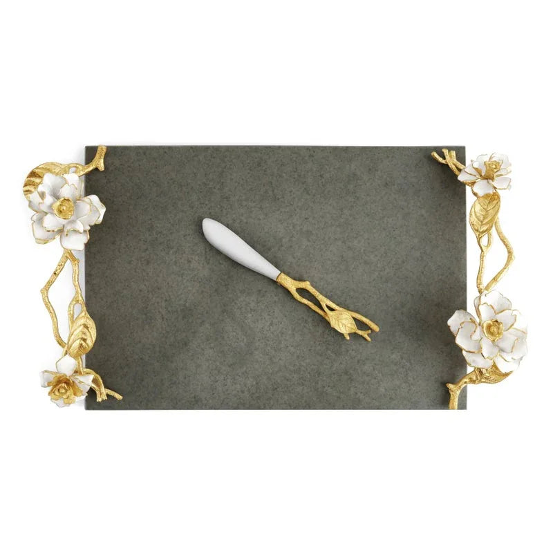 Gardenia Cheeseboard with Knife