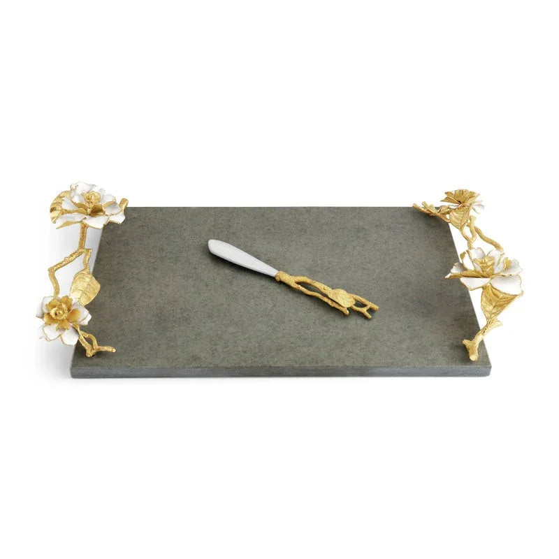 Gardenia Cheeseboard with Knife