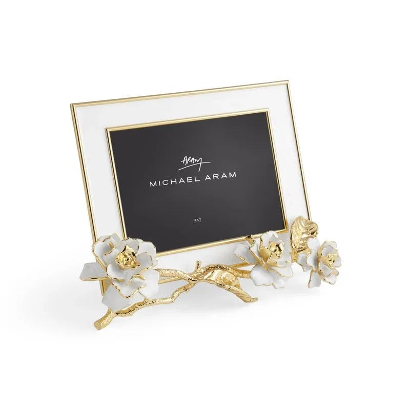 Gardenia Enameled White Frame (5X7)