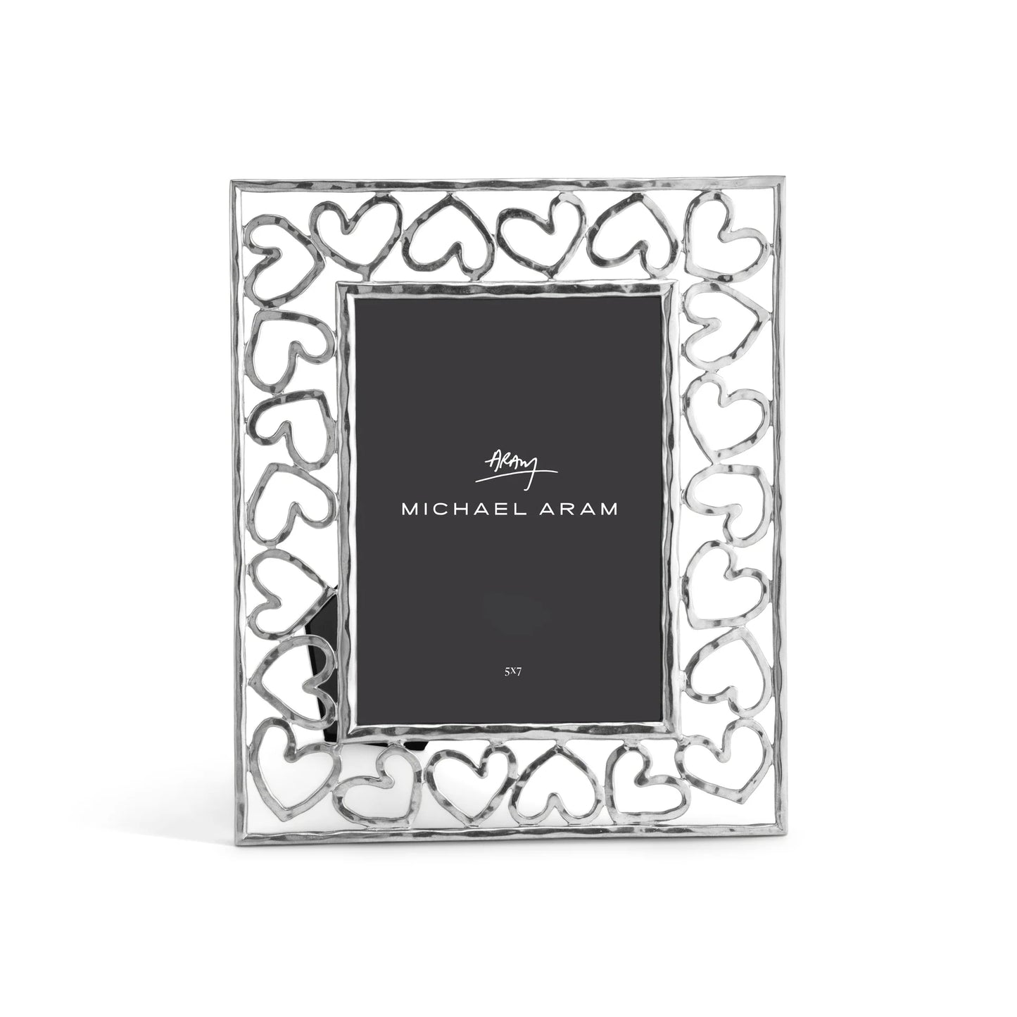 Silver Heart Frame 5x7