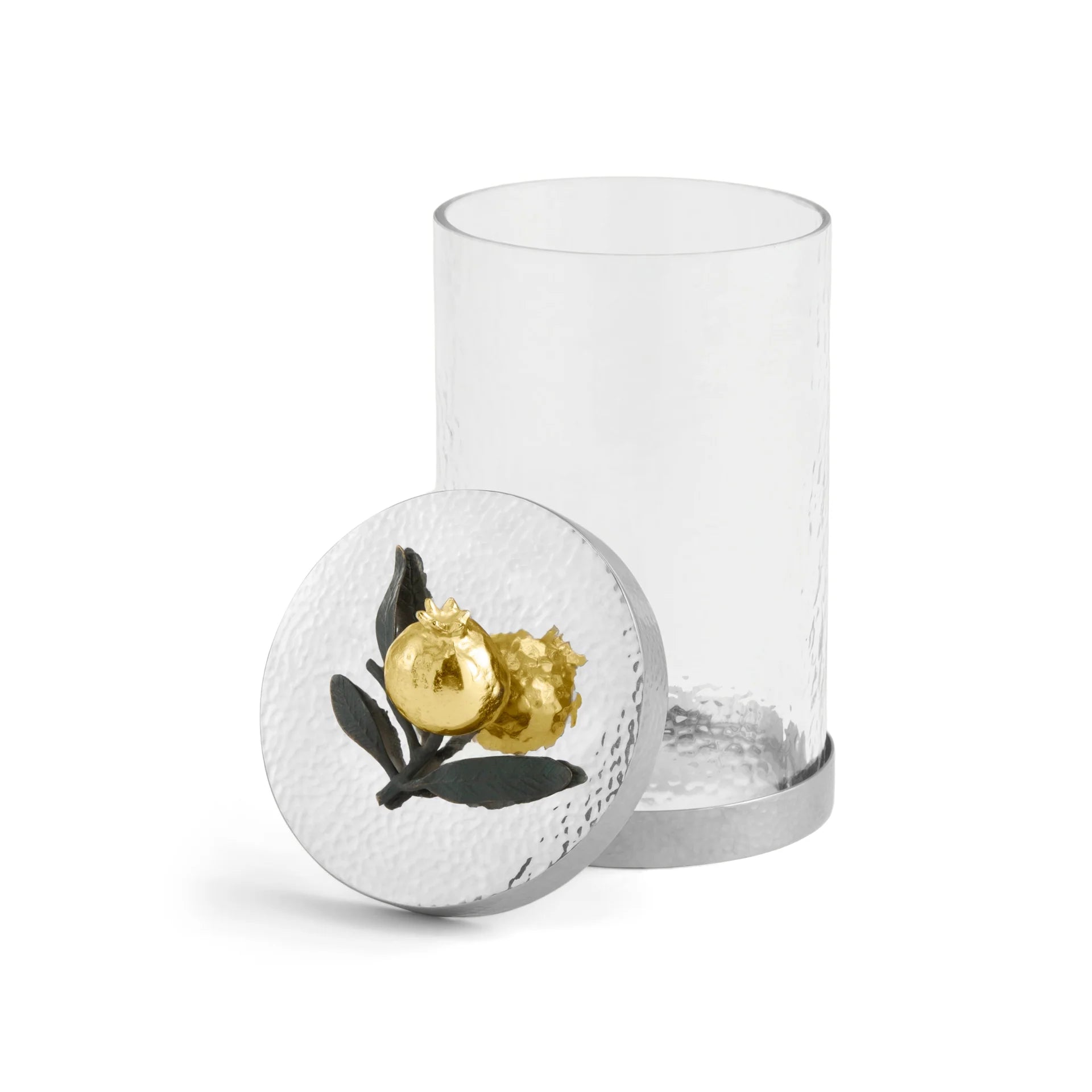 Michael Aram Pomegranate Silver & Gold Medium Canister - Thumbnail 2