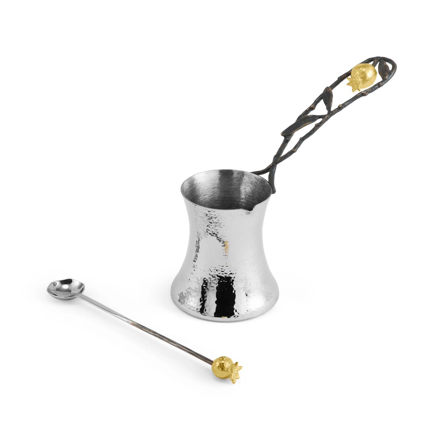 Pomegranate Coffee Pot & Spoon