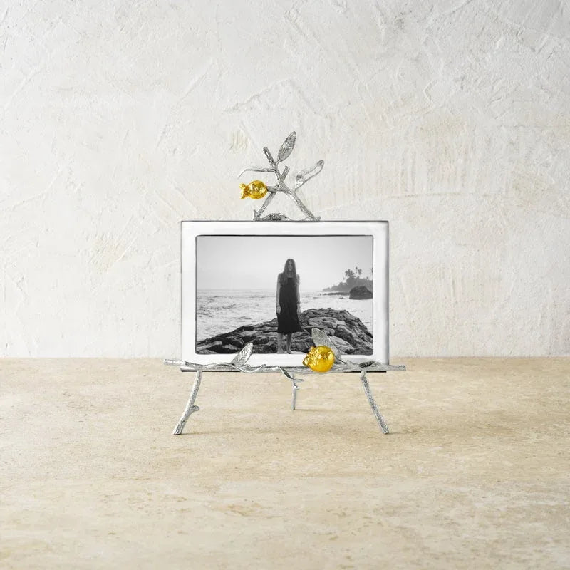 Pomegranate Silver & Gold Easel Frame