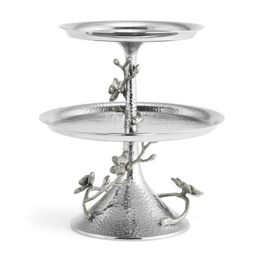 White Orchid 2 Tier Etagere