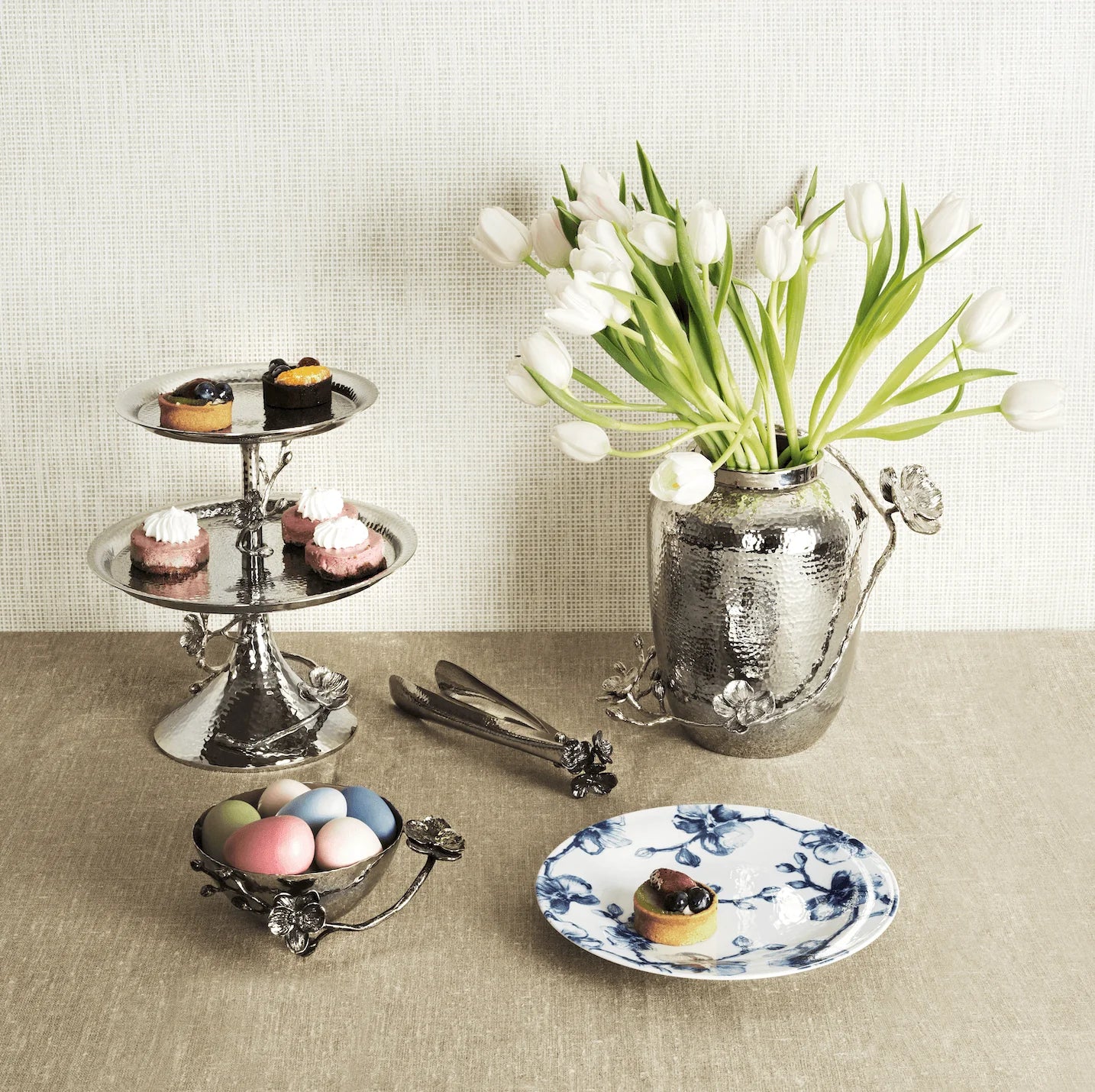 White Orchid 2 Tier Etagere