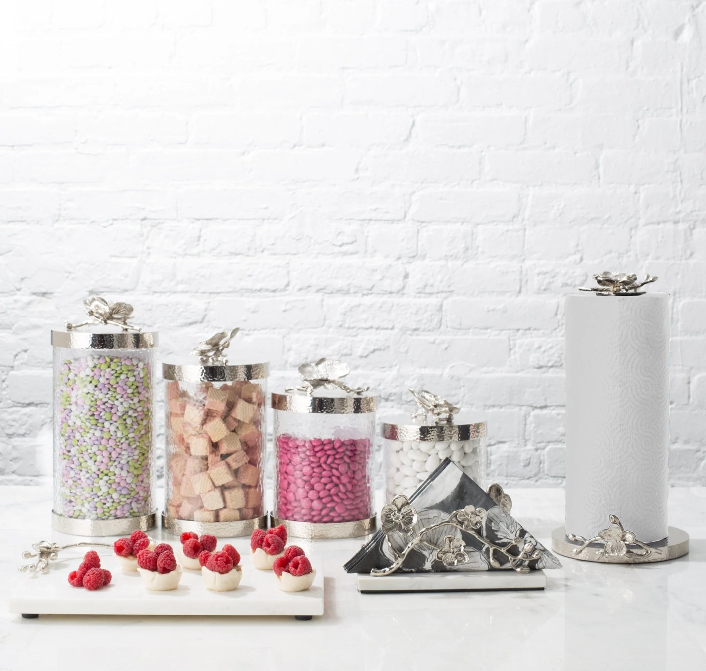 White Orchid Canister - Large