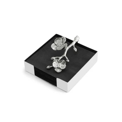 White Orchid Napkin Holder Cocktail