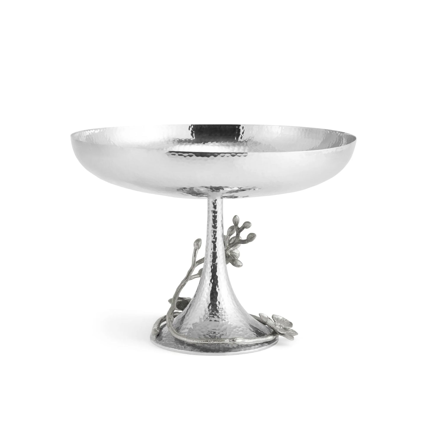 White Orchid Footed Centerpiece Bowl