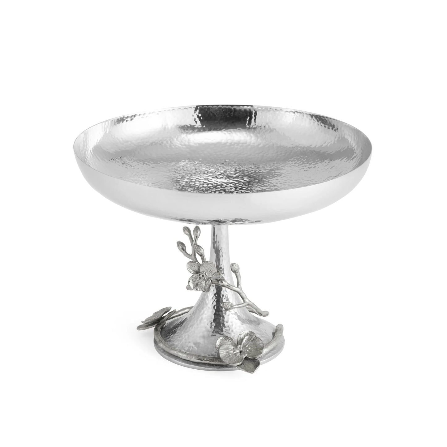 White Orchid Footed Centerpiece Bowl