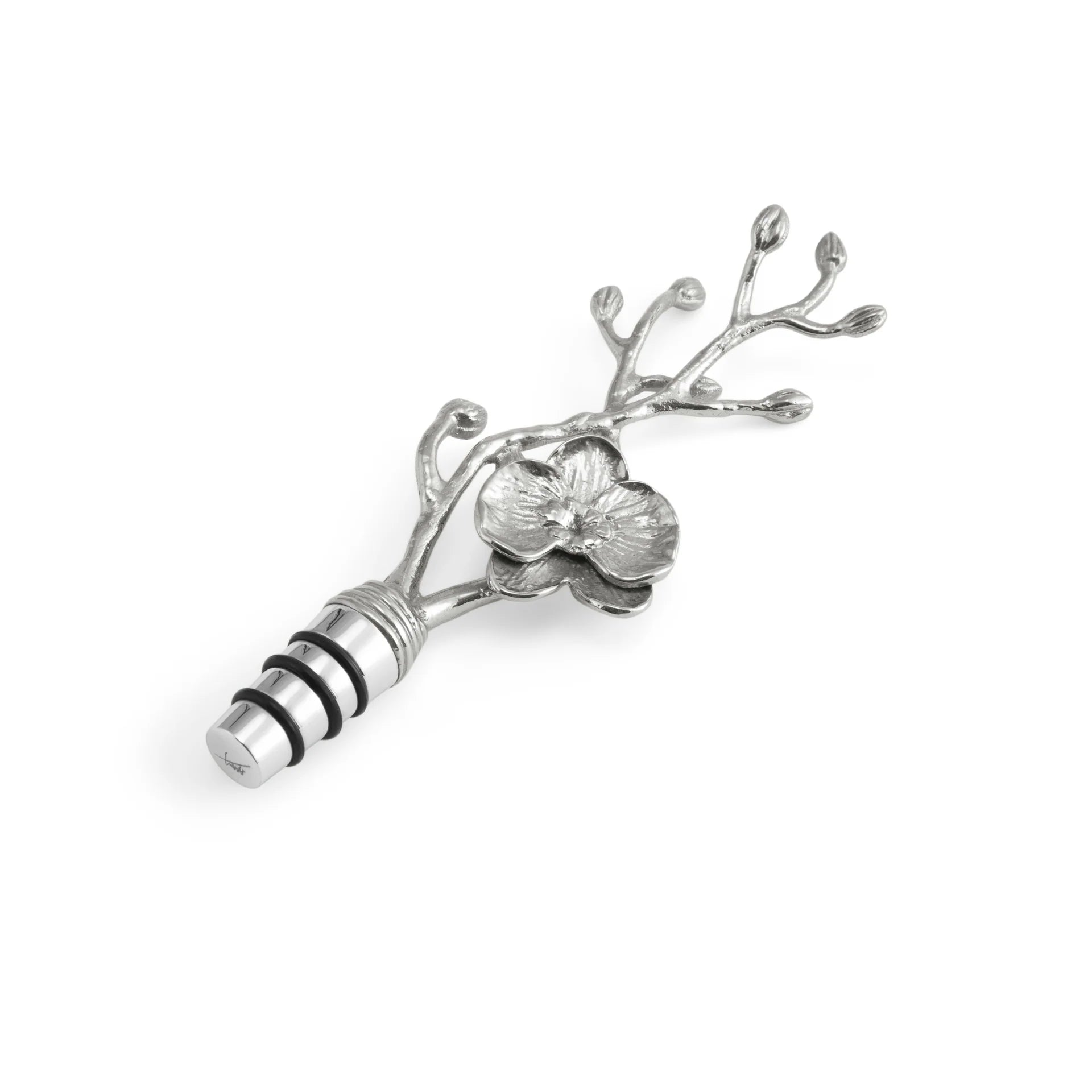 Black Orchid Wine Stopper
