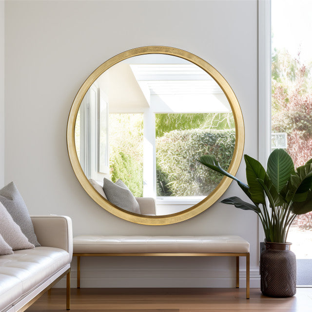 Gold Circle Mirror