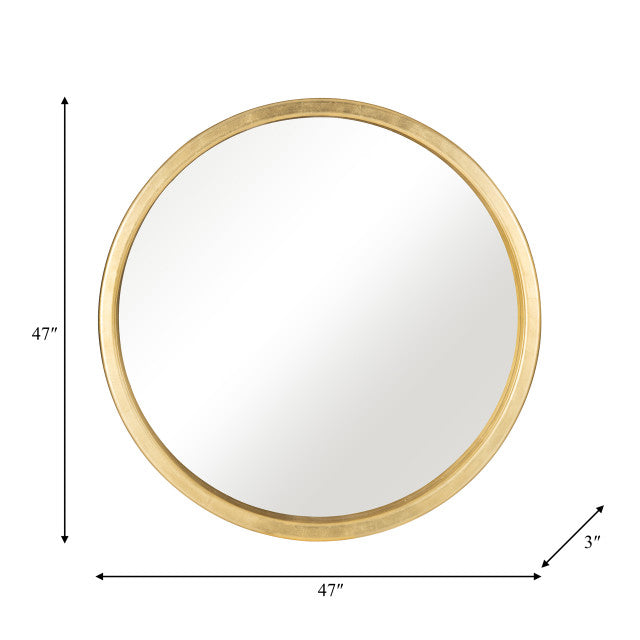 Gold Circle Mirror