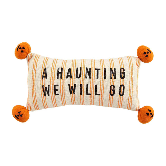 A Haunting Halloween Pillow
