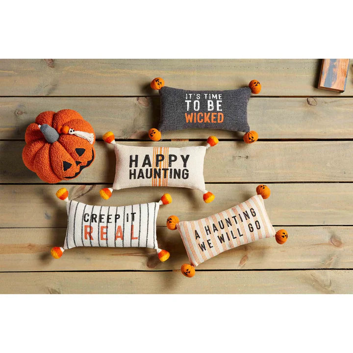 A Haunting Halloween Pillow