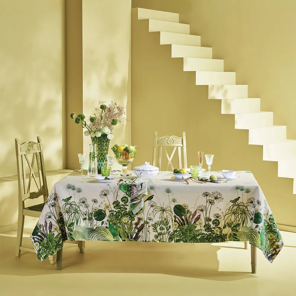 Nenuphars Parchemin Napkin, Cotton-Linen Blend