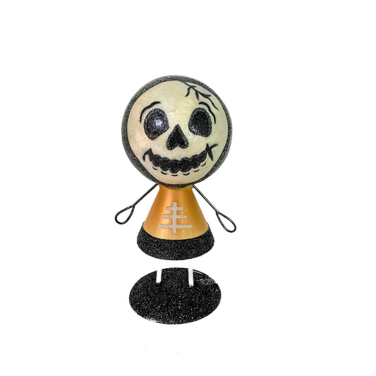 Capiz Skull Face Tabletop Figure