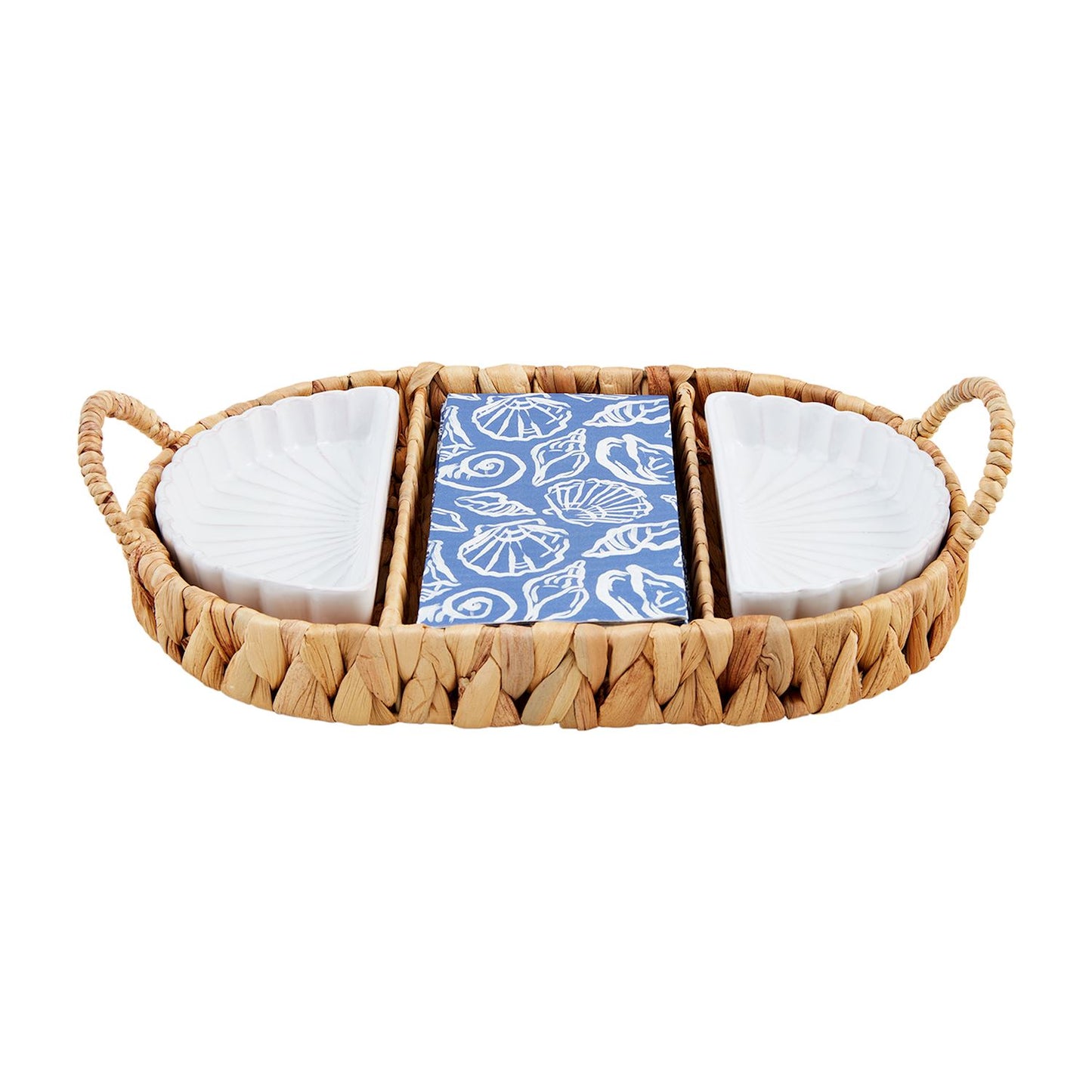 Shell Guest Towel & Dish Basket Set