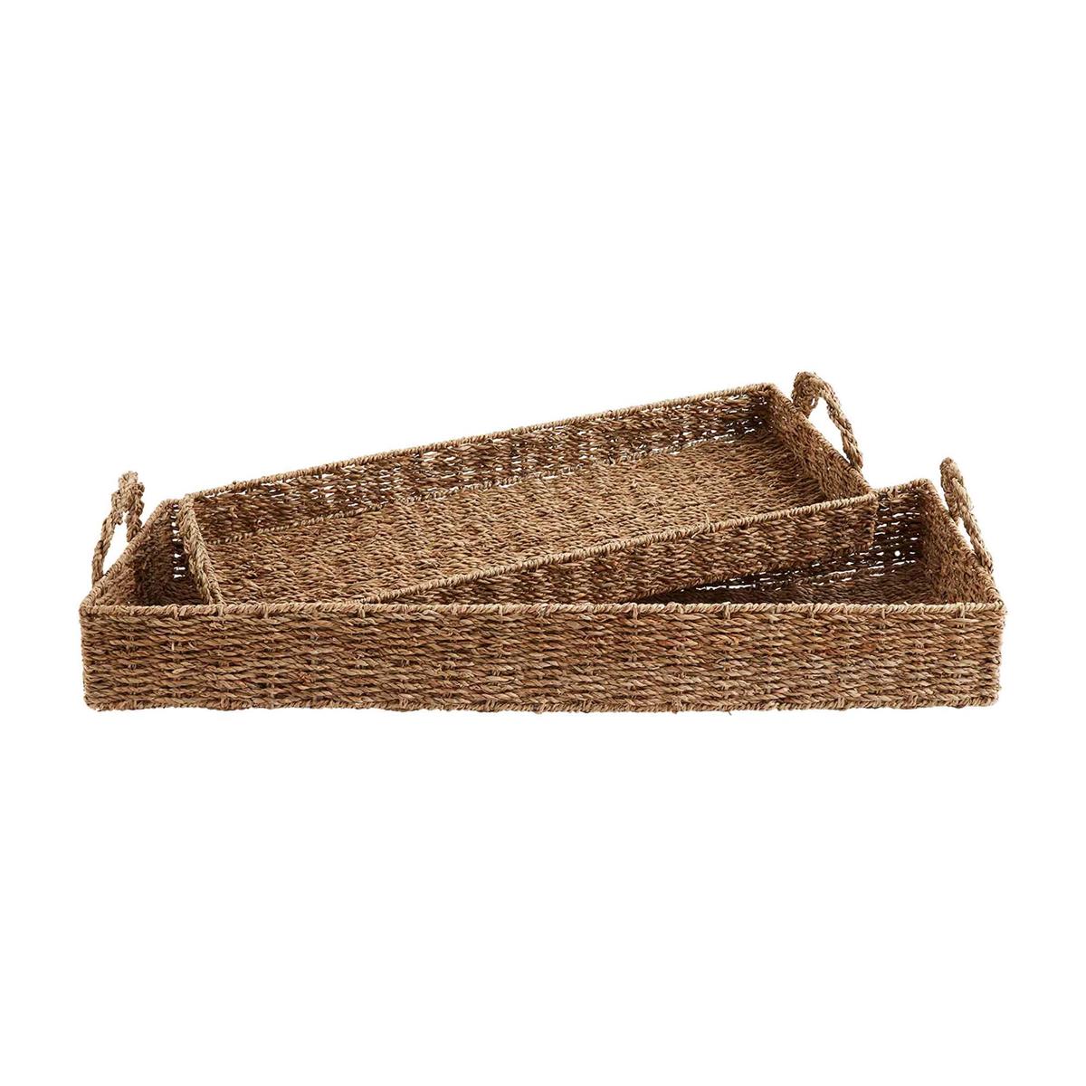 Seagrass Basket Tray Set