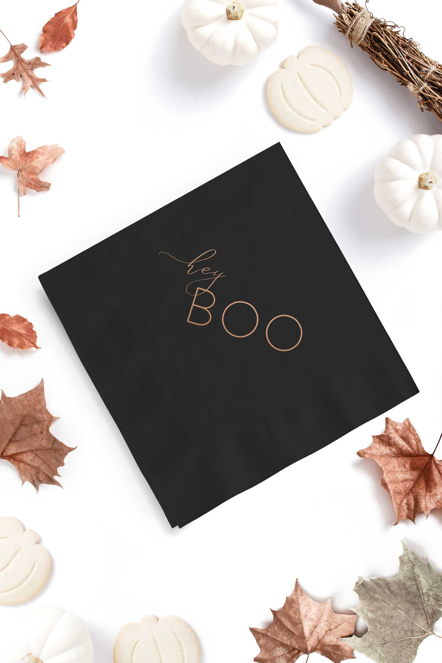 Hey Boo Halloween Cocktail Napkins