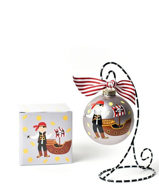 Pirate Glass Ornament