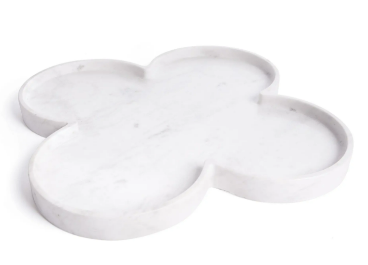 Clover Marble Tray