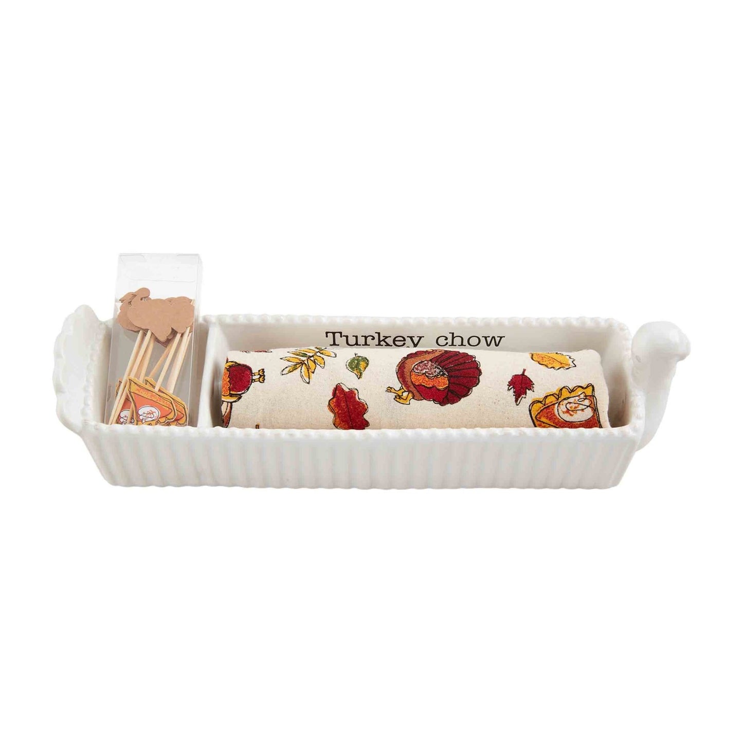 Turkey Cracker Dish & Towel Set