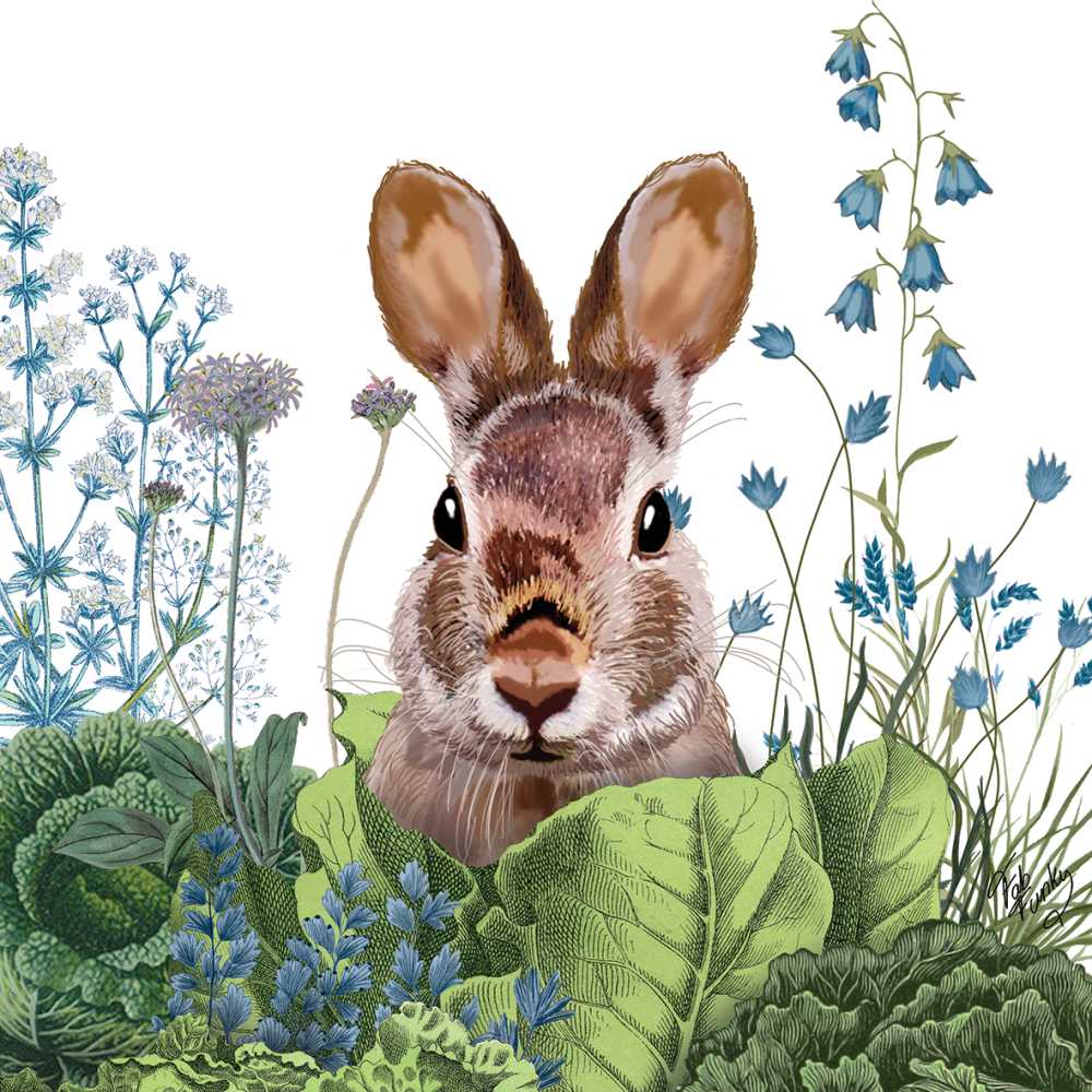 Chou Chou Bunny Luncheon Napkin