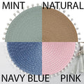 Pink Pom Pom Placemat