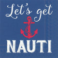 Lets Get Nauti Paper Cocktail Napkin