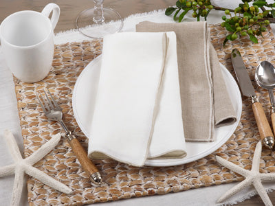 Stonewashed Stitch Border Napkin