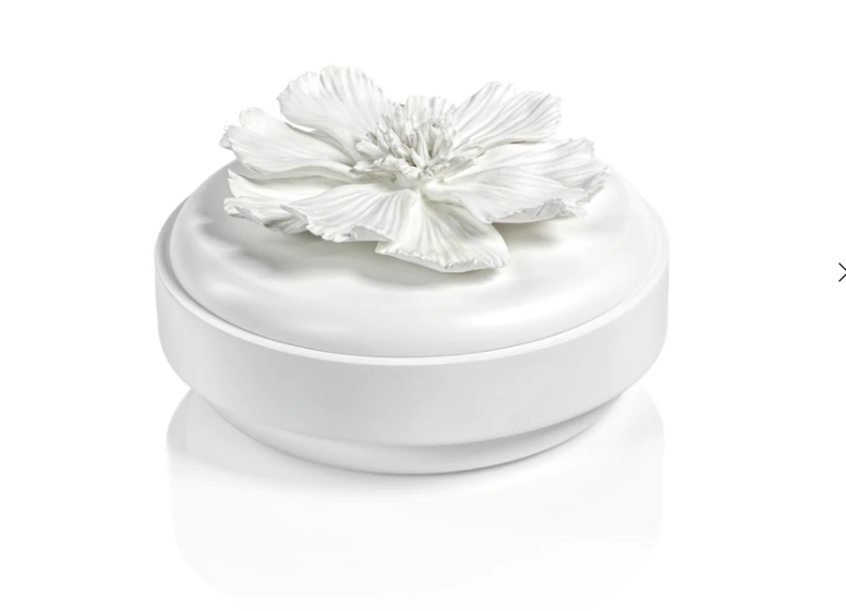 Blanchefleur All White Wood and Porcelain Box - Large