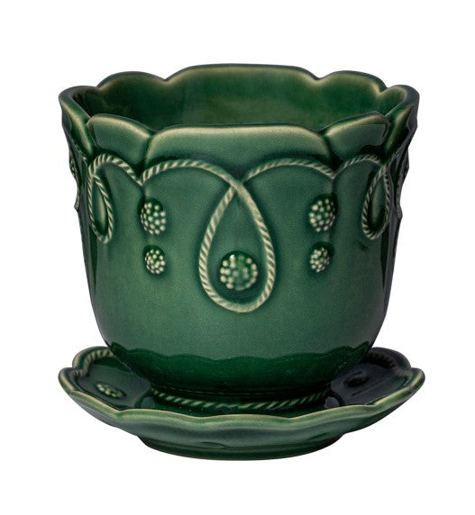 Veronica Beard Jardins Du Monde Planter 7 in - Green