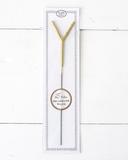 Big Golden Sparkler Wand Letter, Y