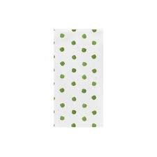 Papersoft Napkins Dot Green Guest Towel