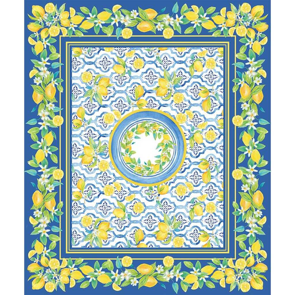 Lovely Lemons Tablecloth 70 x 84