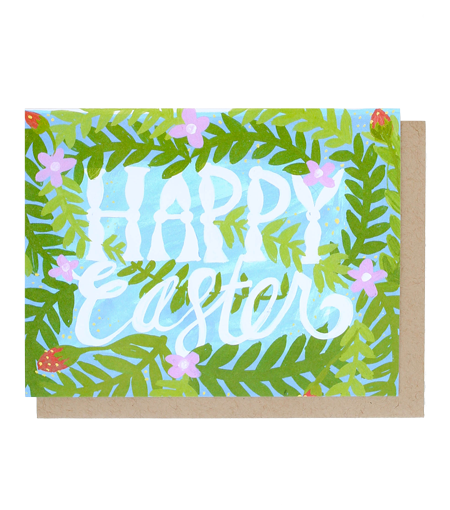 Thimblepress - Happy Easter Palm Single Card