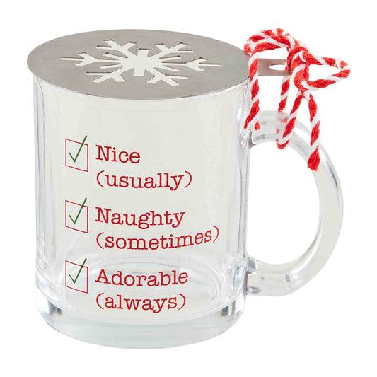 Snowflake Christmas Mug & Stencil Set