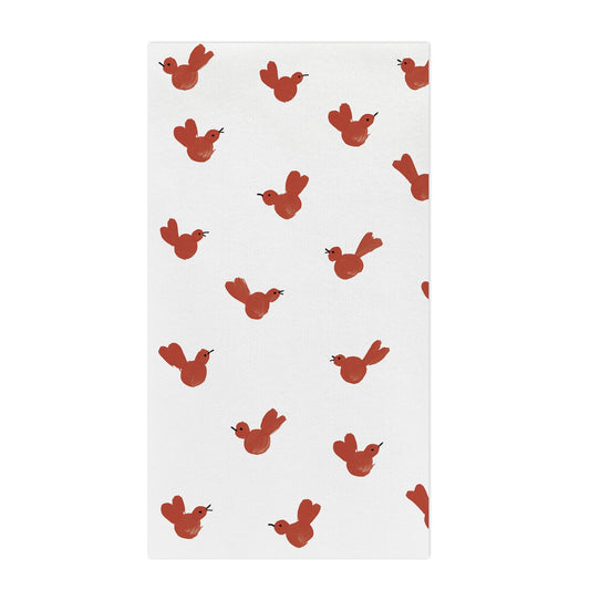 Papersoft Napkins Red Bird Guest Towels 20 Count