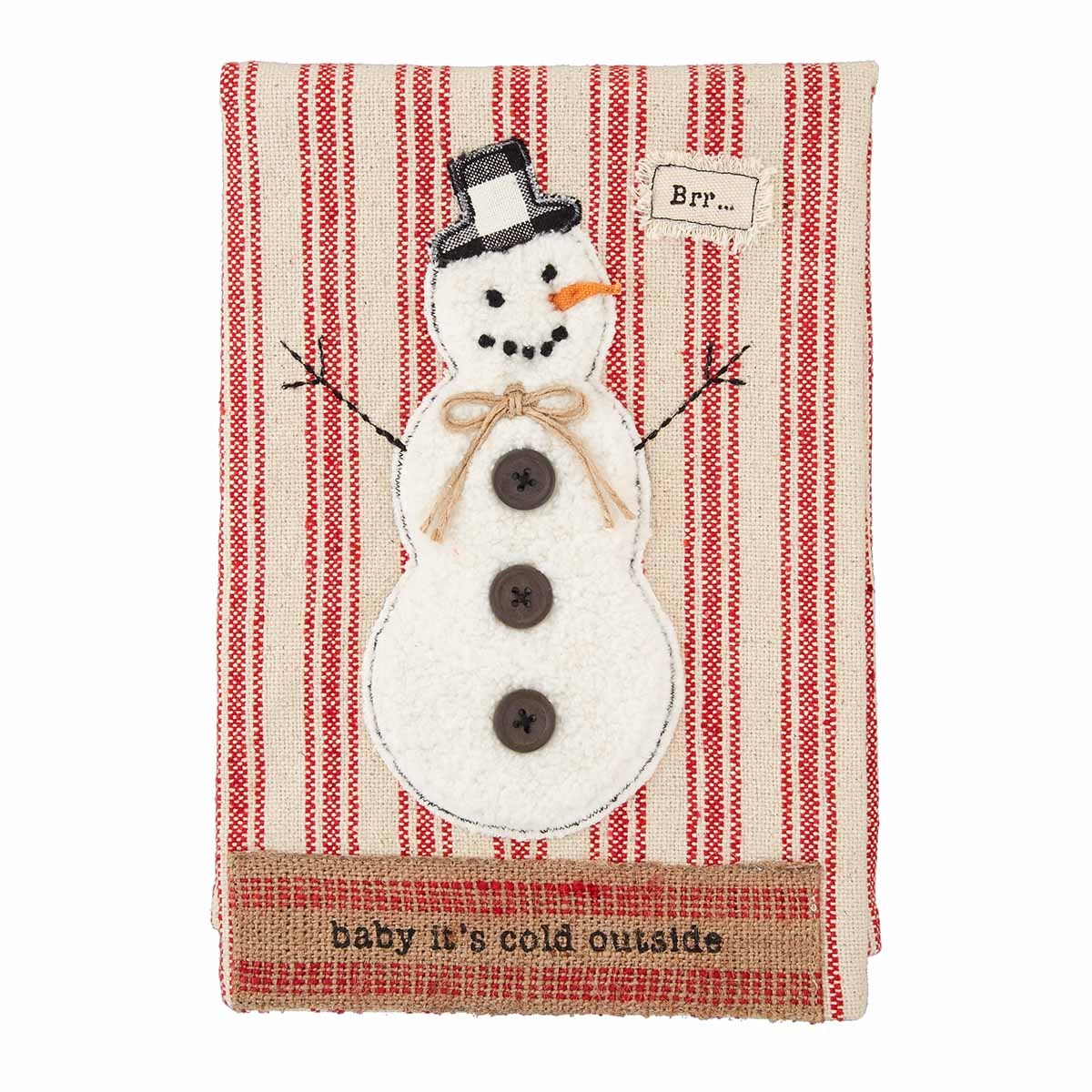 Snowman Webbing Hand Towel