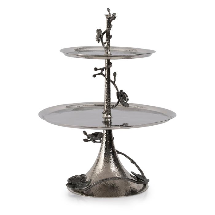 Black Orchid 2 Tier Etagere