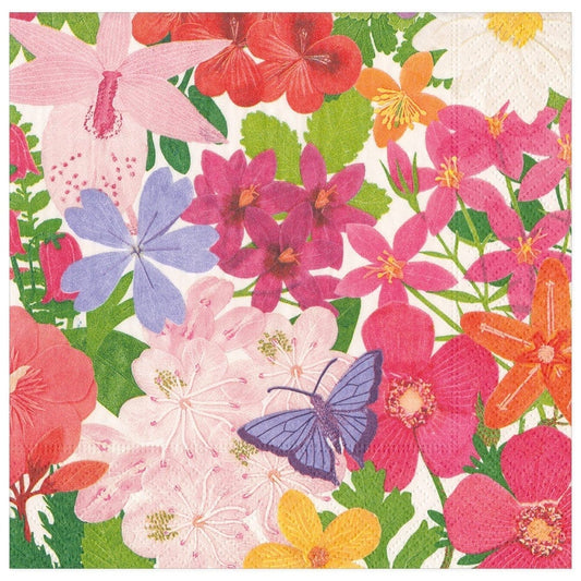 Halsted Floral Paper Dinner Napkins - 20 Per Package