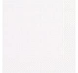 Grosgrain Paper Dinner Napkins, White - 20 Per Pack