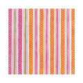Carmen Stripe Paper Luncheon Napkins in Fuchsia - 20 Per Package
