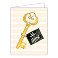 New Home Key Small Folded Greeting Card