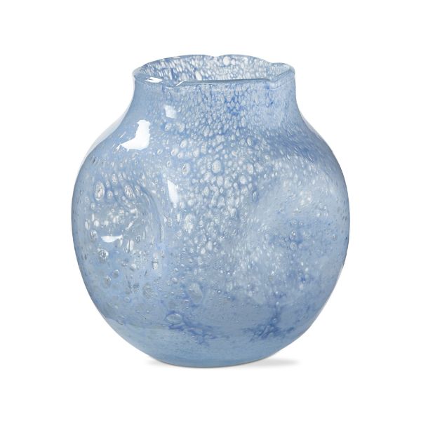 Blue Art Glass Vase
